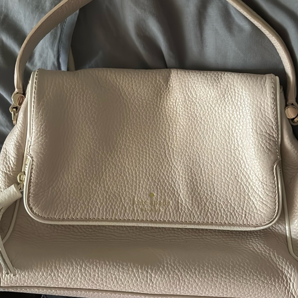 Kate spade ♠️ Elegant Cream/tan Leather Handbag